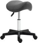 Homcom Rollhocker, Grau, Textil, 47x59x48 cm, Arbeitszimmer, B&uuml;rost&uuml;hle,