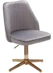 Kadima Design Drehstuhl, Grau, Metall, Sternfu&szlig;, 46x100x47 cm, Arbeitszimmer,