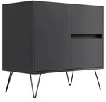 Mid.you Sideboard Posseik Industrial, Graphit, Metall, 2 Schublade(n)...