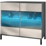 Vladon Kommode, Sand, Holzwerkstoff, 92.5x83.5x35 cm, Wohnzimmer, Kommoden &