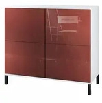 Vladon Kommode, Bordeaux, Holzwerkstoff, 92.5x83.5x35 cm, Wohnzimmer, Kommoden &