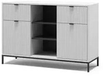 Vicco Kommode, Wei&szlig;, Holzwerkstoff, 4 F&auml;cher, 2 Schubladen, Rechteckig,...