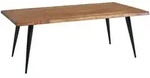 Kadima Design Couchtisch, Braun, Metall, Echtholz,Sheesham, Rechteckig,Rechteckig,