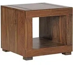 Kadima Design Couchtisch, Braun, Holz, Echtholz,Sheesham, Quadratisch,Quadratisch,