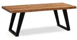 Kadima Design Couchtisch, Akazie, Metall, Echtholz,Akazie, Rechteckig,Rechteckig,