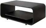 Mirjan24 Couchtisch, Schwarz, Anthrazit, Holzwerkstoff, Rechteckig, 50x41x100 cm,