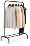 Relaxdays Kleiderst&auml;nder, Schwarz, Metall, 110x150x40 cm, Garderobe,