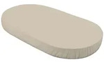 waldin Baby, Cappuccino, Textil, Uni, Oval, 73x125 cm, Schlafen,