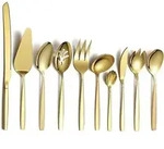 Besteck-Servierset, Gold, Metall, Essen & Trinken, Besteck, Besteck-Sets