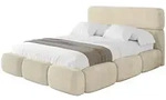 Altdecor Polsterbett, Ecru, Textil, H3 + H4, 200x200 cm, Schlafzimmer, Betten,