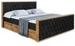 Altdecor Boxbett, Schwarz, Holzwerkstoff, H3, H&ouml;he ca. 20 cm, 120x200 cm,