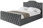 Altdecor Polsterbett, Anthrazit, Textil, H3 + H4, 120x200 cm, Schlafzimmer,...