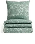 biberna Bettw&auml;sche-Garnitur, Dunkelgr&uuml;n, Textil, 135x200 cm, Schlaftextilien,