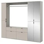 Inn.Furn Garderoben-Set, Kaschmir, Glas, Holzwerkstoff, Nachbildung, 19...