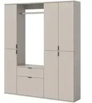 Inn.Furn Garderoben-Set, Kaschmir, Holzwerkstoff, Nachbildung, 17 F&auml;cher, 1