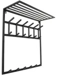 Loft42 Kleiderablage, Schwarz, Metall, 80x80x30 cm, Garderobe,...