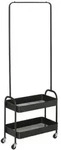 Homcom Kleiderst&auml;nder, Schwarz, Metall, 31.5x152.5x56.5 cm, Garderobe,