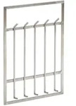 Kadima Design Wandgarderobe, Silber, Metall, Rechteckig, 60x100x8 cm, Garderobe,