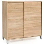 Kadima Design Schuhschrank, Braun, Kunststoff, Rechteckig, 100x108x38 cm, Garderobe,