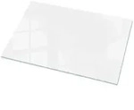 Tulup Tischplatte, Wei&szlig;, Glas, Rechteckig, 70x0.4x100 cm, Esszimmer, Tische,