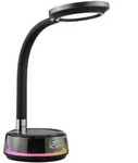 Brilliant Tischleuchte, Schwarz, Kunststoff, Rund, 15x53x15 cm, Lampen & Leuchten,