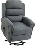 Homcom Relaxsessel, Dunkelgrau, Textil, F&uuml;llung: Polyester, 87x108x87.5 cm,