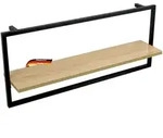 Deluke Wandregal, Braun, Holz, 70x30x15 cm, Wohnzimmer, Regale, Wandregale