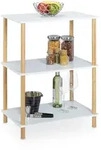Relaxdays Standregal, Wei&szlig;, Holzwerkstoff, Holz, 60x79x40 cm, Wohnzimmer, Regale,