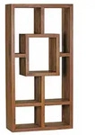 Kadima Design B&uuml;cherregal, Braun, Holz, Echtholz, Rechteckig, 90x180x35 cm,