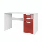 Vladon Schreibtisch, Bordeaux, Holzwerkstoff, 60x76x129 cm, Arbeitszimmer,