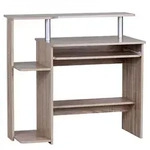 Kadima Design Computertisch, Beige, Kunststoff, Rechteckig,Rechteckig, Wange,