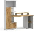 Vicco Schreibtisch, Wei&szlig;, Eiche, Holzwerkstoff, Rechteckig, 150x120x59 cm,
