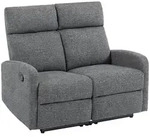 Homcom 2-Sitzer, Grau, Textil, F&uuml;llung: Polyester, einzeln stellbar, 91x98x114 cm,