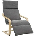 Homcom Sessel, Dunkelgrau, Holzwerkstoff, Birke, 1-Sitzer, 67x105x90 cm,...