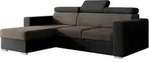 Mirjan24 Eckschlafsofa, Braun, Anthrazit, Kunststoff, L-Form,L-Form, 235x170 cm,