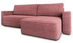 Masseno Ecksofa, Rosa, Holz, 4-Sitzer, L-Form,L-Form, 280x162 cm, Wohnzimmer,...