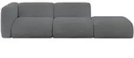 Altdecor Sofa, Graphit, Kunststoff, 3-Sitzer, L-Form, 296x70x89 cm, Wohnzimmer,...
