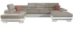 Mirjan24 Wohnlandschaft, Beige, Holz, links montierbar, 345x91x202 cm,...