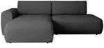 Mirjan24 Ecksofa, Dunkelgrau, Kunststoff, L-Form, 256x164 cm, Wohnzimmer, Sofas...