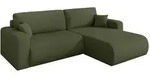 Altdecor Ecksofa, Olivgr&uuml;n, Kunststoff, 3-Sitzer, L-Form, 276x193 cm,...