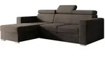 Mirjan24 Eckschlafsofa, Braun, Kunststoff, L-Form,L-Form, 235x170 cm, Wohnzimmer,