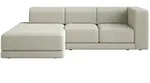 Selsey Ecksofa, Taupe, Kunststoff, 4-Sitzer, Ottomane links,L-Form, 278x168 cm,