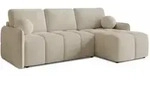 Sofnet Ecksofa, Beige, Kunststoff, 5-Sitzer, L-Form, 218x150 cm, Wohnzimmer, Sofas &
