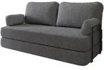 Masseno Bettsofa, Grau, Textil, 3-Sitzer, 170x86x80 cm, Wohnzimmer, Sofas & Couches,