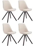 CLP Stuhl, Creme, Textil, 48x84x56 cm, Esszimmer, St&uuml;hle, Esszimmerst&uuml;hle,