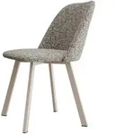 Mirjan24 Esszimmerstuhl, Kaschmir, Cappuccino, Metall, 1-Sitzer, Rechteckig, 47x80x58
