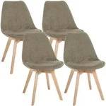 CLP Stuhl, Taupe, Holz, 49x83x50 cm, Esszimmer, St&uuml;hle, Esszimmerst&uuml;hle,