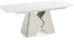 WFL Group Esstisch, Wei&szlig;, Metall, Nachbildung, 12-Sitzer,...