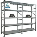 Proregal Fachbodenregal, Silber, Metall, 240x200x60 cm, Freizeit, Heimwerken,
