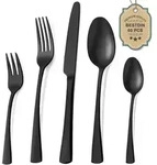 Besteckset, Schwarz, Metall, Essen & Trinken, Besteck, Besteck-Sets